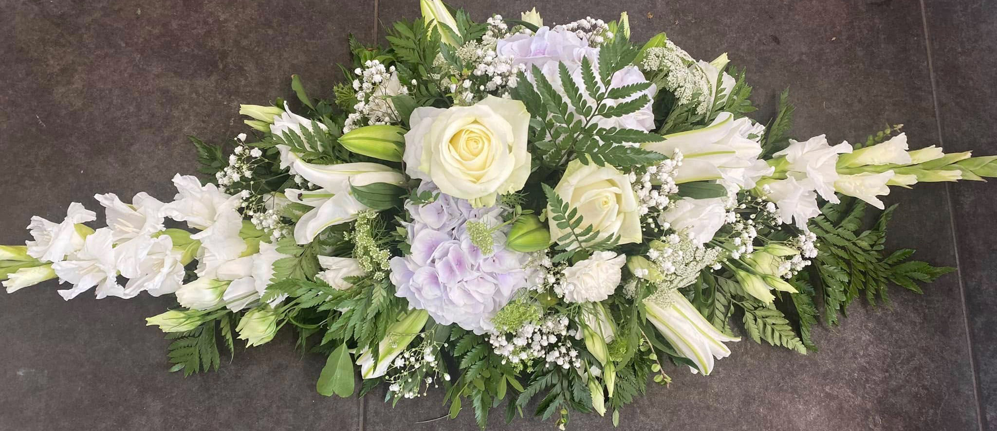 Funeral flowers from K Flowers in Tullamore