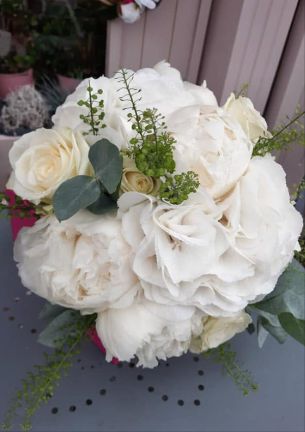 Bridal bouquet handmade by K Flowers florist in Tullamore