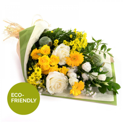 Lemon Twist - A cheerful bouquet in sunny yellow and elegant white tones, perfect for brightening any occasion.